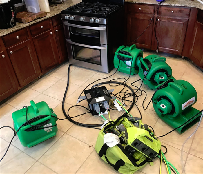 SERVPRO appliances working in a house